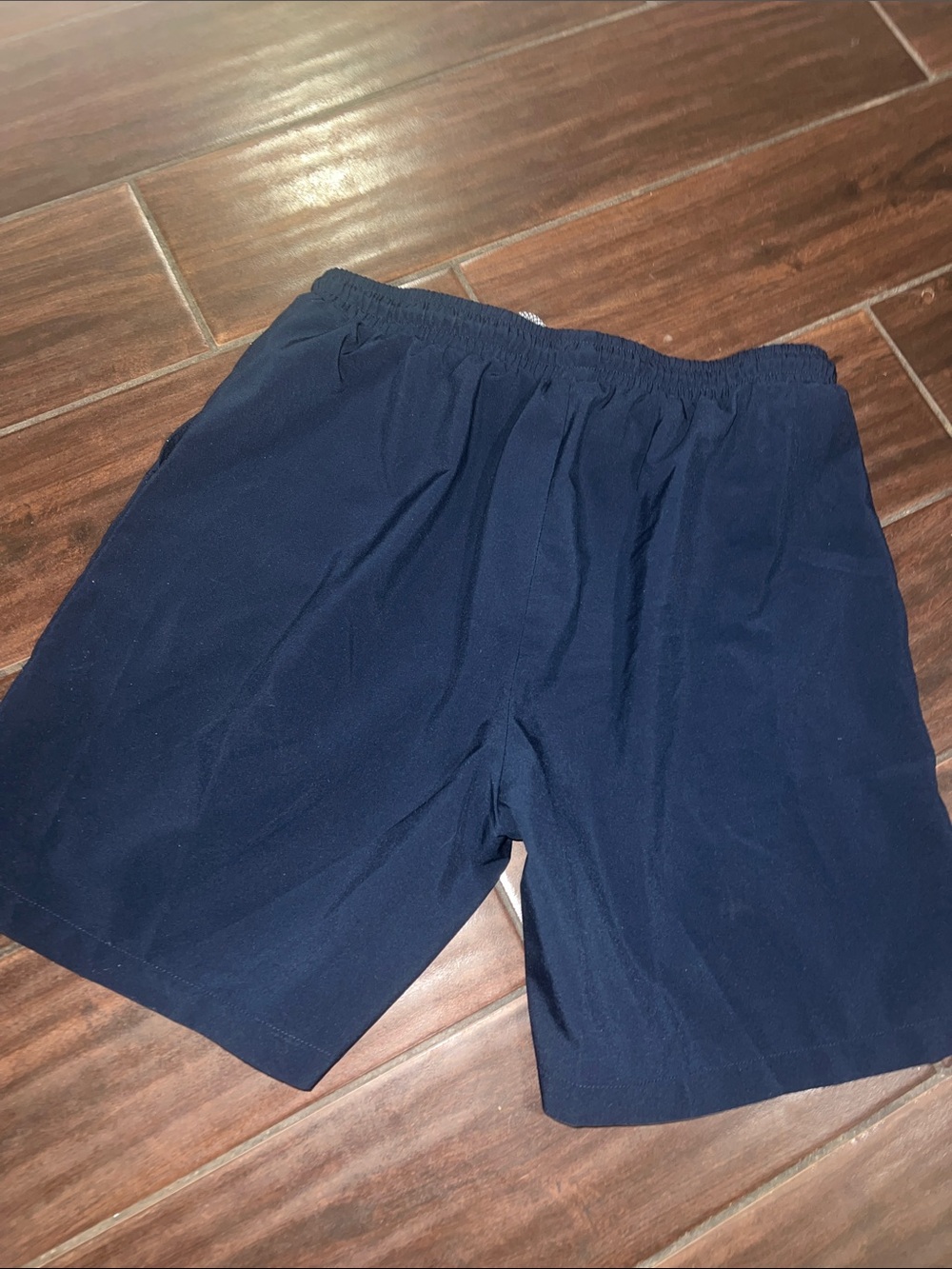 Men's Navy Performance Drawstring Shorts - Picture 5 of 5